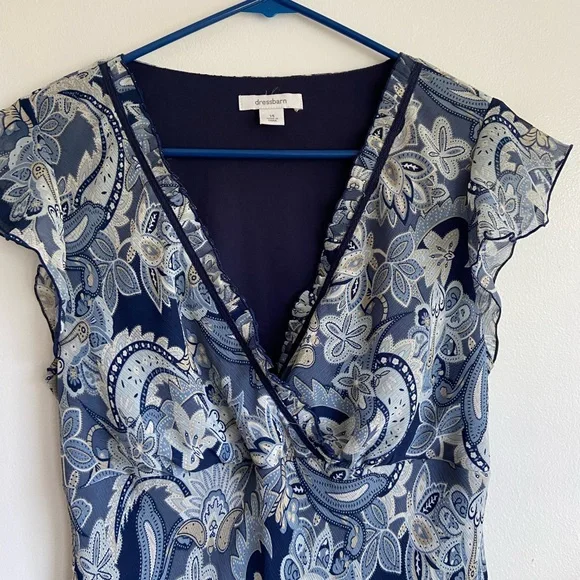 Vintage Y2K Floral Paisley Midi Dress Fairy Romantic Boho 90s - Picture 3 of 8